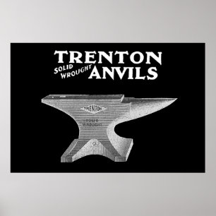 Affiche Vintage Trenton Anvil Blacksmier
