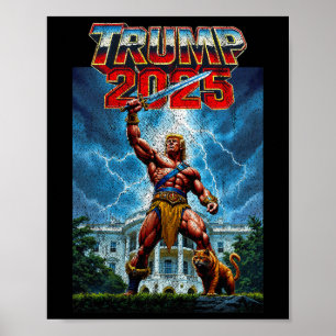Affiche Vintage Trump 47ème Président des États-Unis