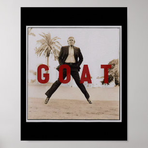Affiche Vintage Trump Chèvre Middle Finger Felon Président