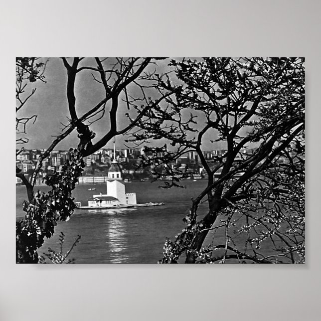 Affiche Vintage Turkey Istanbul view of city (Devant)