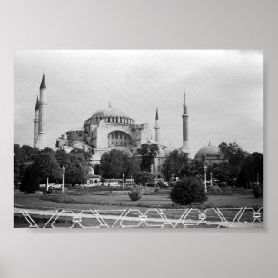 Affiche Vintage Turquie Istanbul Basilique de la Sainte So