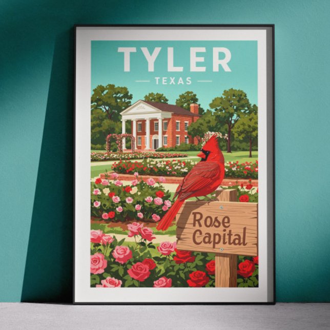 Affiche Vintage Tyler Texas (Créateur téléchargé)