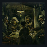 Affiche Vintage Van Gogh Les mangeurs de pommes de terre<br><div class="desc">Une belle impression de l'huile de 1885 sur toile "Les mangeurs de pommes de terre" créée par Vincent van Gogh (1853-1890) et qui est considéré comme la première oeuvre d'art éminente de l'artiste.</div>