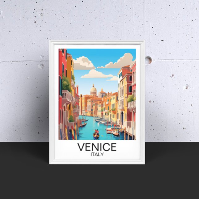 Affiche Vintage Venise Italie Voyage (Vintage Venice Italy Travel Artwork Poster)