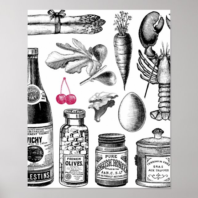 Affiche Vintage Victorian Foodie (Devant)