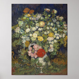Affiche Vintage Vincent Van Gogh Bouquet de fleurs