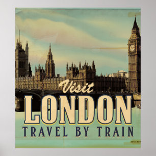 Affiche vintage Visit London