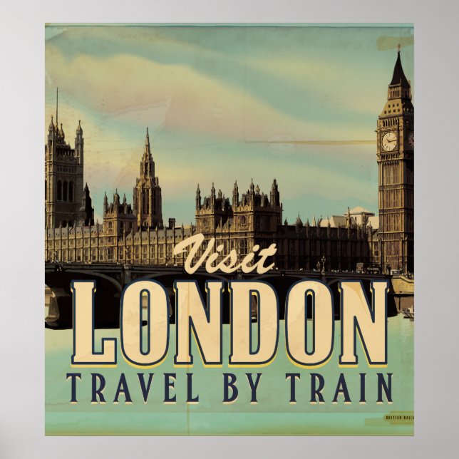 Affiche vintage Visit London (Devant)