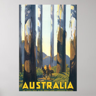 Affiche Vintage voyage Australie