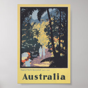 Affiche Vintage voyage Australie