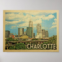 Affiche Vintage voyage Charlotte