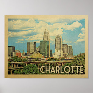Affiche Vintage voyage Charlotte