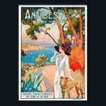 Affiche Vintage voyage - Côte d'Azur - Antibes France<br><div class="desc">Poster Vintage voyage France - Côte D'Azur Antibes Une affiche publicitaire vintage d'Antibes, France. Belle affiche de la ville sur la Côte d'Azur, célèbre pour ses fortifications du XVIe siècle le long de la côte. Il est impossible de se rendre sur la Côte d'Azur. Faites-vous voyager cette partie de la...</div>