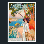 Affiche Vintage voyage - Côte d'Azur - Antibes France<br><div class="desc">Poster Vintage voyage France - Côte D'Azur Antibes Une affiche publicitaire vintage d'Antibes, France. Belle affiche de la ville sur la Côte d'Azur, célèbre pour ses fortifications du XVIe siècle le long de la côte. Il est impossible de se rendre sur la Côte d'Azur. Faites-vous voyager cette partie de la...</div>