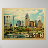 Vintage voyage d'Austin Texas