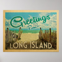 Vintage voyage de Long Island Beach