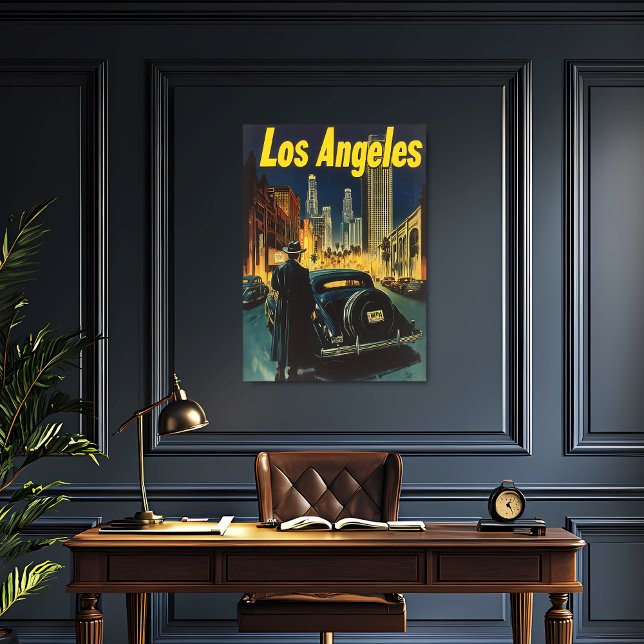Affiche Vintage voyage de Los Angeles (Créateur téléchargé)