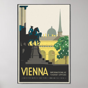 Affiche Vintage voyage de Vienne