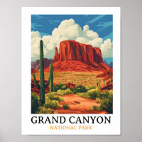 Vintage voyage du parc national du Grand Canyon