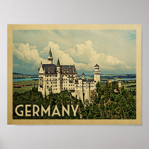Affiche Vintage voyage en Allemagne