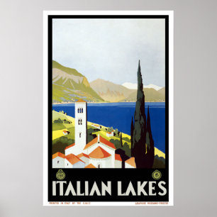 Affiche Vintage voyage italien