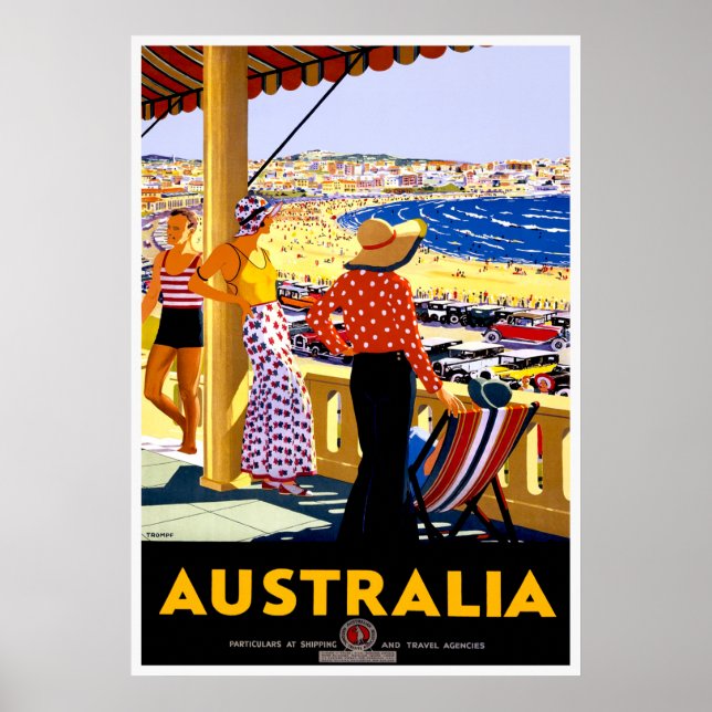 Affiche Vintage voyage Sydney Australie (Devant)