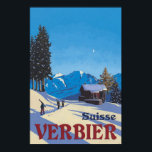 Affiche Vintage voyage Verbier Suisse<br><div class="desc">Découvrez le charme des Alpes suisses avec notre superbe affiche Vintage voyage Verbier Suisse. Capturant l'essence de cette ville de montagne pittoresque, cette affiche est une fenêtre sur la beauté et le charme à couper le souffle de Verbier. Décorée de sommets enneigés, de paysages verdoyants et de chalets de charme,...</div>