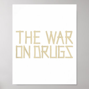 Affiche Vintage War On Drugs Retro Cette Rock 90s Musicien