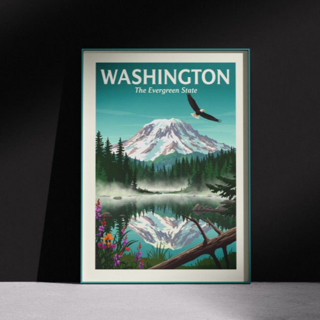 Affiche Vintage Washington (Créateur téléchargé)