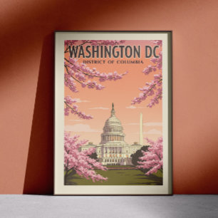 Affiche Vintage Washington D.C.