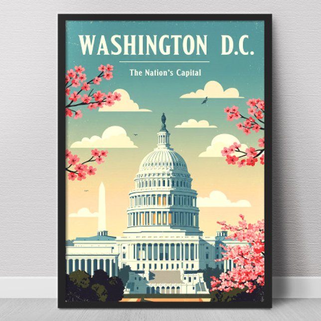 Affiche Vintage Washington D.C. (Créateur téléchargé)