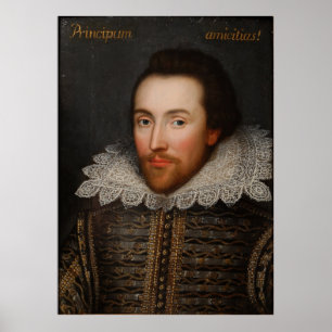Affiche Vintage William Shakespeare Portrait