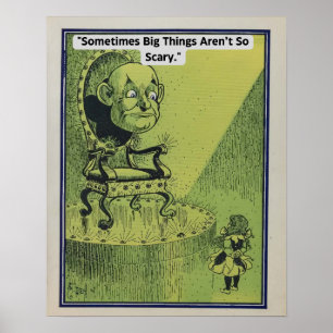 Affiche vintage Wizard Of Oz avec Dorothy et Oz