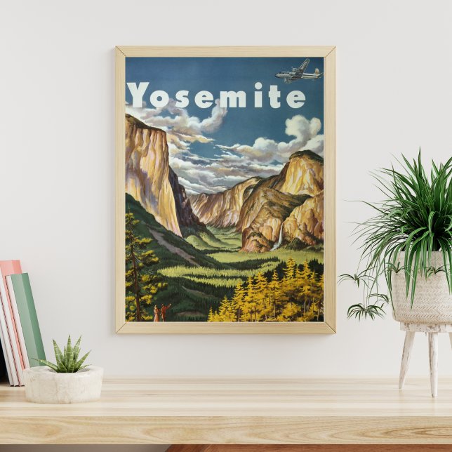 Affiche vintage Yosemite, Voyage (Créateur téléchargé)