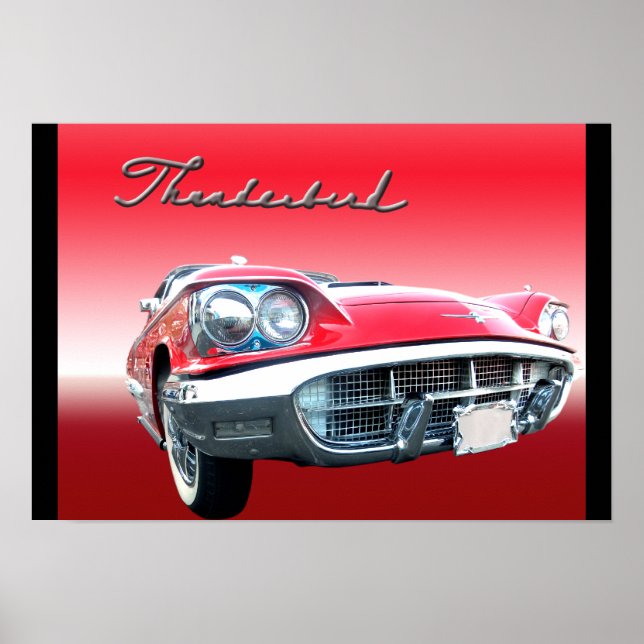 Affiche VintageThunderbird (Devant)