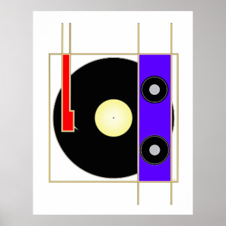Affiche Vinyl Player