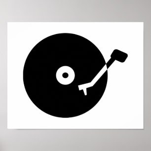 Affiche vinyle Tourne-disque