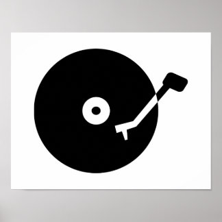 Affiche vinyle Tourne-disque