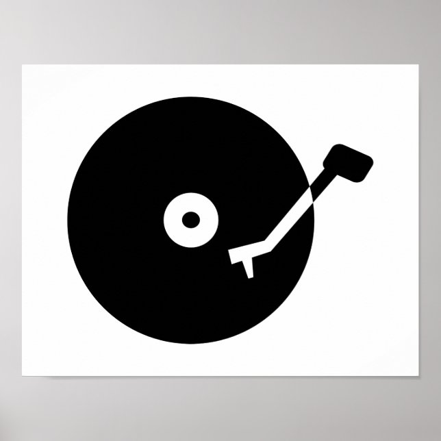 Affiche vinyle Tourne-disque (Devant)