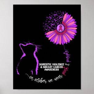 Affiche Violence Domestique Et Sensibilisation Au Cancer D