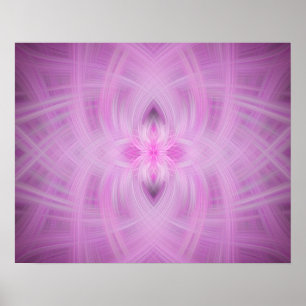 Affiche VIOLET - Art fractal -
