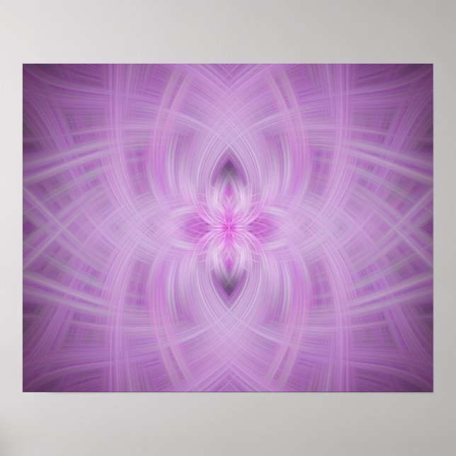 Affiche VIOLET - Art fractal - (Devant)