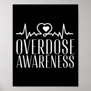 Affiche Violet de sensibilisation au surdosage