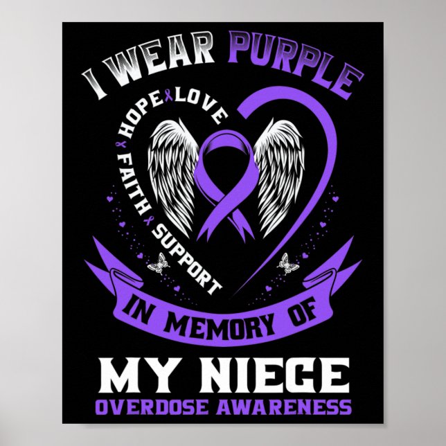 Affiche Violet en mémoire de mon fils Conscience de la sur (Devant)