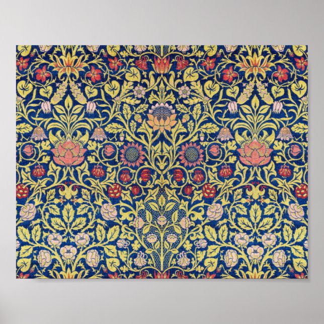 Affiche Violet et Columbine, William Morris (Devant)