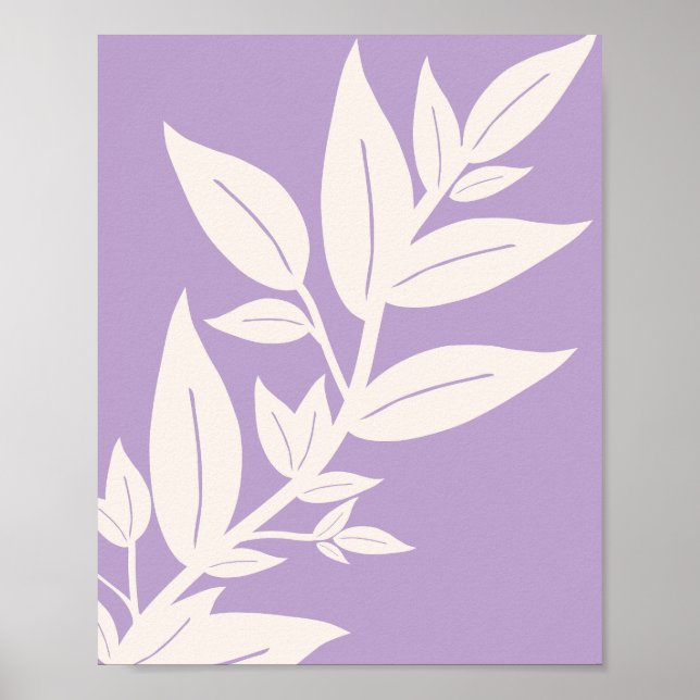 Affiche Violet feuille (Devant)