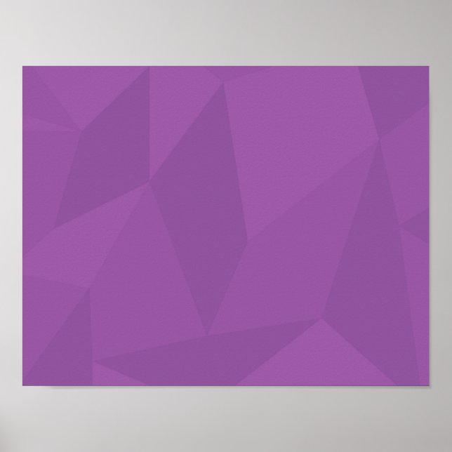 Affiche Violet, géométrique, cool, tendance, art simple mo (Devant)