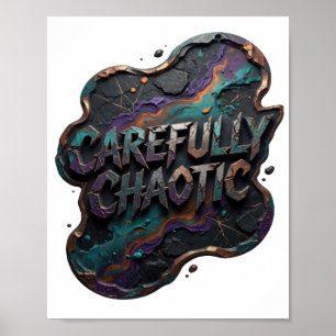 Affiche Violet GRAS ÉLÉMENT CHAOTIQUE