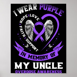 Affiche Violet homme en mémoire de l'oncle surdosage de dr