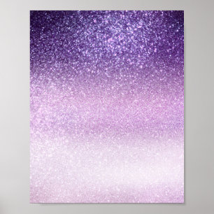 Affiche Violet Lilac Pastel Purple ombre